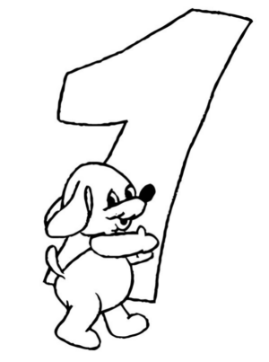 Disegno di numero da stampare e colorare 6