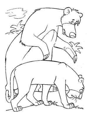 Disegno di Il libro della giungla da stampare e colorare 3