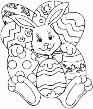 Disegno di uovo di Pasqua da stampare e colorare 88