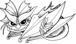 Disegno di dragone da stampare e colorare 81