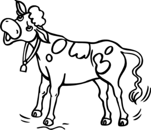 Disegno di mucca da stampare e colorare 63
