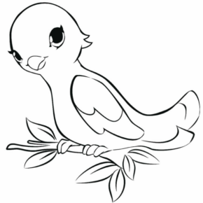 Disegno di passero da stampare e colorare 36