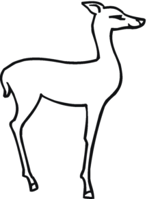 Disegno di renna da stampare e colorare 13