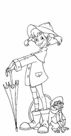 Disegno di Pippe Calzelunghe da stampare e colorare 5