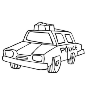 Disegno di auto della polizia da stampare e colorare 21 Disegno di auto della polizia da stampare e colorare 21