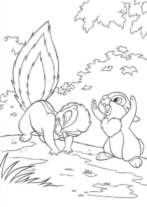 Disegno di Bambi da stampare e colorare 27