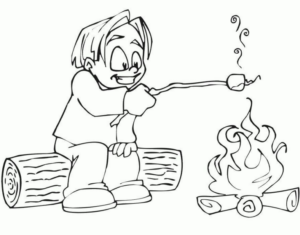 Disegno di campeggio da stampare e colorare 42