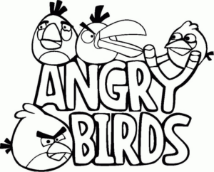 Disegno di Angry birds da stampare e colorare 34