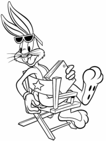 Disegno di Bugs Bunny da stampare e colorare 24