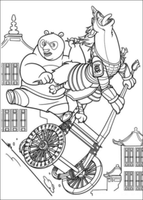 Disegno di Kung Fu Panda da stampare e colorare 21