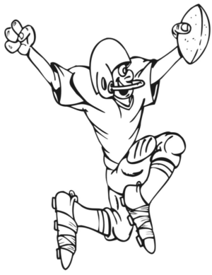 Disegno di football americano da stampare e colorare 91