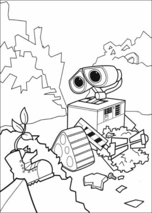 Disegno di Wall-E da stampare e colorare 6