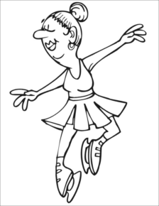 Disegno di pattinaggio da stampare e colorare 29