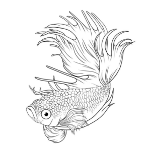 Disegno di pesce da stampare e colorare 205