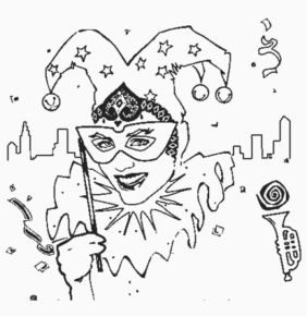 Disegno di maschera da stampare e colorare 13