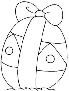 Disegno di uovo di Pasqua da stampare e colorare 16
