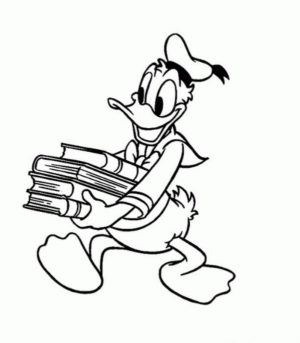 Disegno di Paperino da stampare e colorare 74