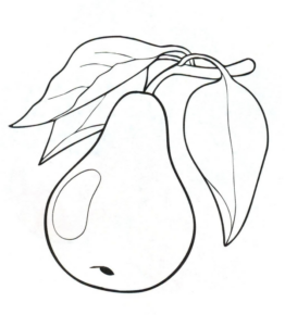 Disegno di pera da stampare e colorare 10