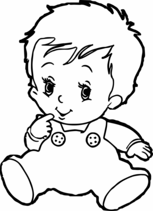 Disegno di bambino da stampare e colorare 190