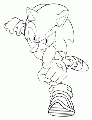 Disegno di Sonic da stampare e colorare 15