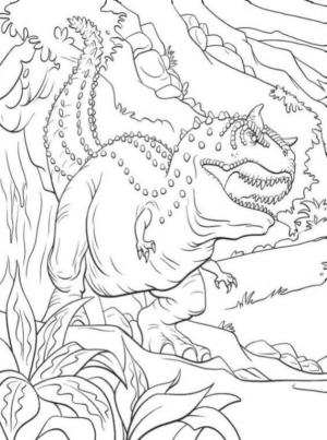 Disegno di Ceratosauro da stampare e colorare 5