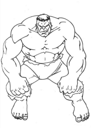 Disegno di Hulk da stampare e colorare 138