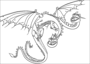 Disegno di Dragon Trainer da stampare e colorare 41