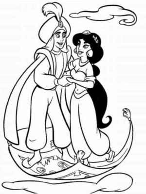 Disegno di Aladdin da stampare e colorare 118