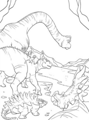 Disegno di Dinosauri – Il film da stampare e colorare 14