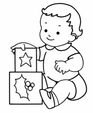 Disegno di bambino da stampare e colorare 128