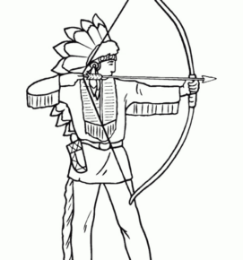 Disegno di Indiani d’America da stampare e colorare 64