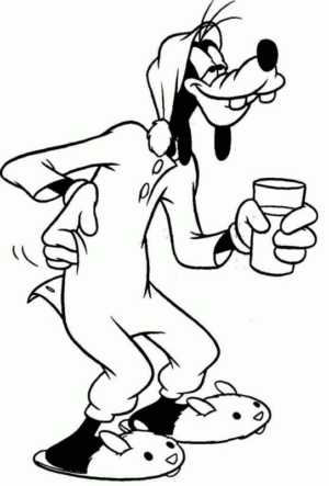 Disegno di Pippo da stampare e colorare 77