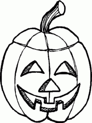 Disegno di zucca di Halloween da stampare e colorare 58