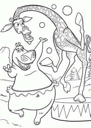 Disegno di Madagascar da stampare e colorare 14