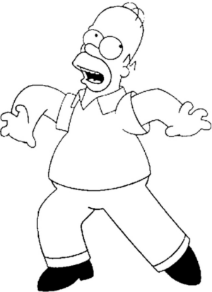 Disegno di I Simpson da stampare e colorare