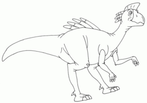 Disegno di Parasaurolofo da stampare e colorare 11 Disegno di Parasaurolofo da stampare e colorare 11