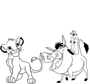 Disegno di Re Leone da stampare e colorare 20