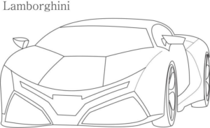 Disegno di automobile da stampare e colorare 257