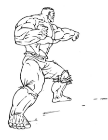 Disegno di Hulk da stampare e colorare 126