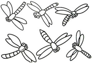 Disegno di libellula da stampare e colorare 31