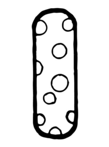 Disegno di lettera dell’alfabeto da stampare e colorare 92