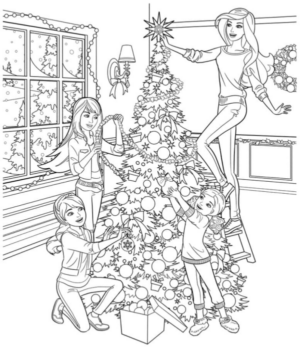 Disegno di albero di Natale da stampare e colorare 157 Disegno di albero di Natale da stampare e colorare 157