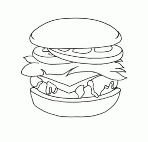 Disegno di fast food da stampare e colorare 35