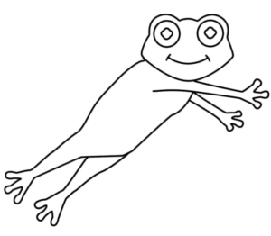 Disegno di rana da stampare e colorare 19