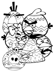 Disegno di Angry birds da stampare e colorare 104