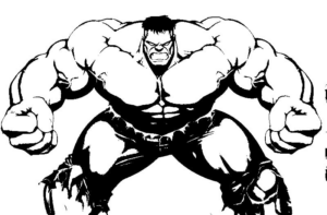 Disegno di Hulk da stampare e colorare 80
