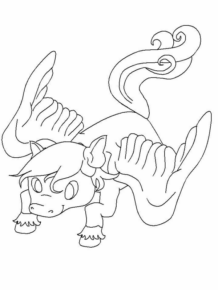Disegno di dragone da stampare e colorare 46
