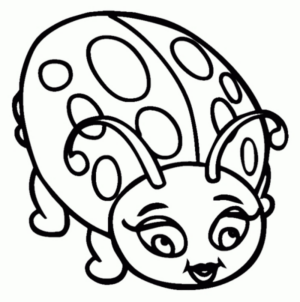 Disegno di coccinella da stampare e colorare 46