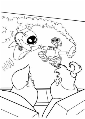 Disegno di Wall-E da stampare e colorare 60