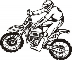 Disegno di moto da stampare e colorare 51